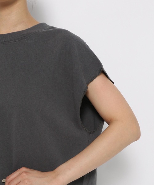 LEPSIM(レプシィム)の「ヴィンテージライクフレンチスリーブチュニック 198467(Tシャツ/カットソー・レディース・オフホワイト/チャコールグレー/ブルー・FREE)」の19枚目の写真