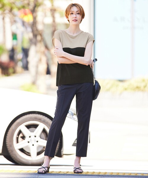 ICB(アイシービー)の「【接触冷感・UVカット・撥水・洗える】 プルーフ4WAYタフタ パンツ(その他パンツ・レディース・ベージュ系/ブラック系・0/00/2/4/6)」の6枚目の写真