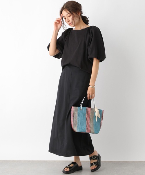 LEPSIM（レプシィム）の「セミフレアロングスカート　904512（スカート・レディース・カーキ/ブラック/ブルー/レッド・FREE）」の17枚目の写真