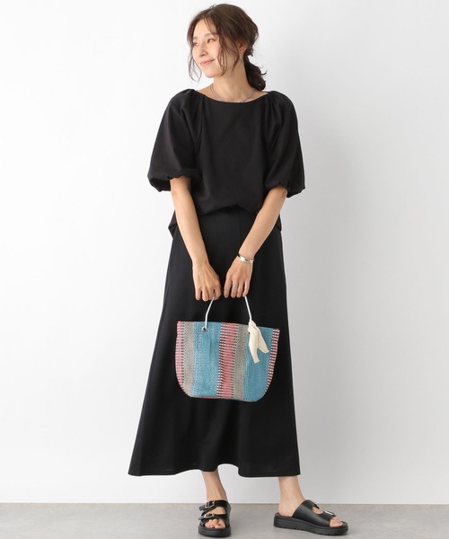 LEPSIM（レプシィム）の「セミフレアロングスカート　904512（スカート・レディース・カーキ/ブラック/ブルー/レッド・FREE）」の19枚目の写真