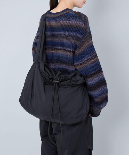 CITEN（シテン）の「＜CITEN＞ビッグ ショルダー バッグ（ショルダーバッグ・レディース・ブラック/オフホワイト・FREE）」の2枚目の写真