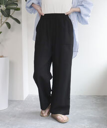 fredy emue | シルキーリネンブレンドセミワイドパンツ(その他パンツ)