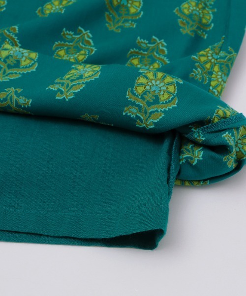 チチカカ（チチカカ）の「ウォッシャブルレーヨンフラワープリントパンツ（その他パンツ・レディース・キャメル/ネイビー/グリーン・LARGE/MEDIUM）」の19枚目の写真