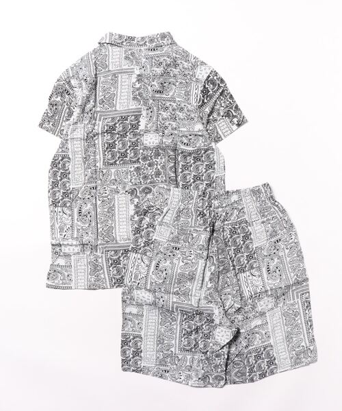 Anytime Songs(エニータイムソングス)の「アロハ セットアップ(シャツ/ブラウス・キッズ・ネイビー/ホワイト系その他3/ブラック系その他2/ネイビー系/ホワイト系その他5/ホワイト系その他2/ブラック系その他/オフホワイト/ブラック系その他3/ブラック/ホワイト系その他/ホワイト系その他4・160/150/140)」の13枚目の写真