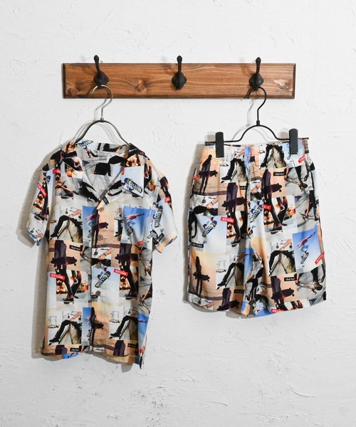 Anytime Songs(エニータイムソングス)の「アロハ セットアップ(シャツ/ブラウス・キッズ・ネイビー/ホワイト系その他3/ブラック系その他2/ネイビー系/ホワイト系その他5/ホワイト系その他2/ブラック系その他/オフホワイト/ブラック系その他3/ブラック/ホワイト系その他/ホワイト系その他4・160/150/140)」の5枚目の写真