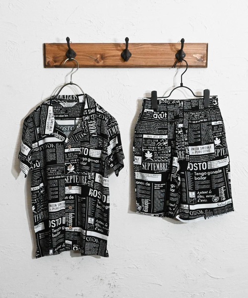 Anytime Songs(エニータイムソングス)の「アロハ セットアップ(シャツ/ブラウス・キッズ・ネイビー/ホワイト系その他3/ブラック系その他2/ネイビー系/ホワイト系その他5/ホワイト系その他2/ブラック系その他/オフホワイト/ブラック系その他3/ブラック/ホワイト系その他/ホワイト系その他4・160/150/140)」の10枚目の写真