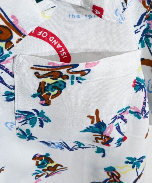 Anytime Songs(エニータイムソングス)の「アロハ セットアップ(シャツ/ブラウス・キッズ・ネイビー/ホワイト系その他3/ブラック系その他2/ネイビー系/ホワイト系その他5/ホワイト系その他2/ブラック系その他/オフホワイト/ブラック系その他3/ブラック/ホワイト系その他/ホワイト系その他4・160/150/140)」の17枚目の写真