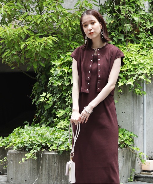 N.(N. Natural Beauty Basic)(エヌエヌナチュラルビューティーベーシック)の「◆ベスト×ワンピースカットソーセット(ワンピース・レディース・ブラック/ブラウン/ブルー・MEDIUM)」の8枚目の写真