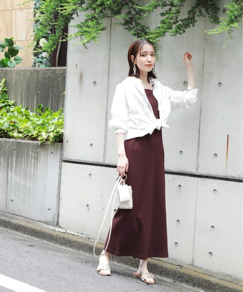 N.(N. Natural Beauty Basic)(エヌエヌナチュラルビューティーベーシック)の「◆ベスト×ワンピースカットソーセット(ワンピース・レディース・ブラック/ブラウン/ブルー・MEDIUM)」の12枚目の写真