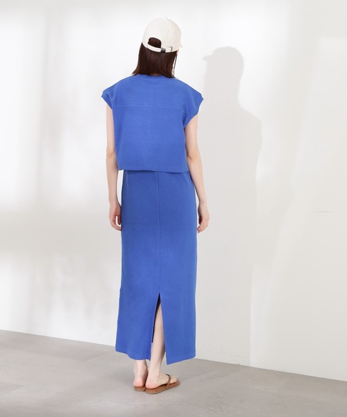 N.(N. Natural Beauty Basic)(エヌエヌナチュラルビューティーベーシック)の「◆ベスト×ワンピースカットソーセット(ワンピース・レディース・ブラック/ブラウン/ブルー・MEDIUM)」の13枚目の写真