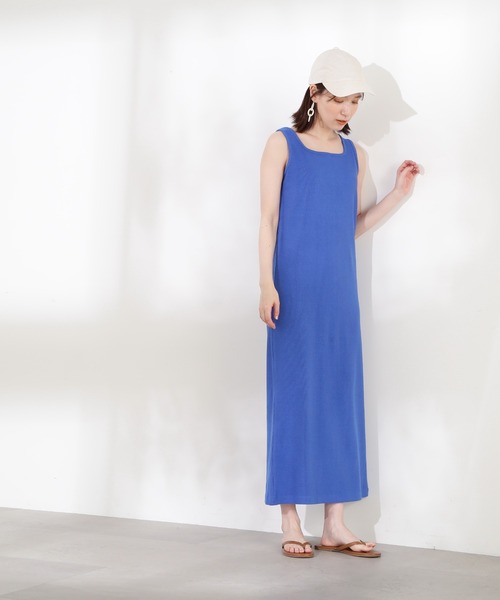 N.(N. Natural Beauty Basic)(エヌエヌナチュラルビューティーベーシック)の「◆ベスト×ワンピースカットソーセット(ワンピース・レディース・ブラック/ブラウン/ブルー・MEDIUM)」の10枚目の写真