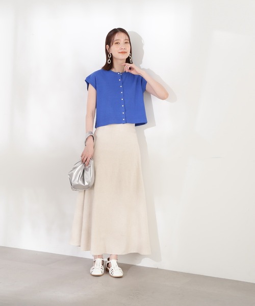 N.(N. Natural Beauty Basic)(エヌエヌナチュラルビューティーベーシック)の「◆ベスト×ワンピースカットソーセット(ワンピース・レディース・ブラック/ブラウン/ブルー・MEDIUM)」の7枚目の写真