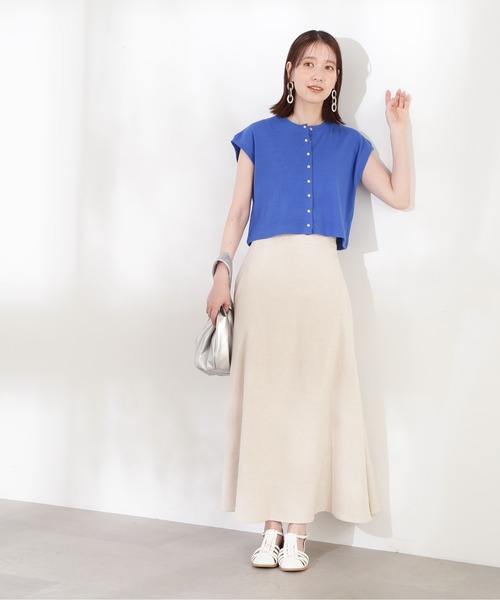 N.(N. Natural Beauty Basic)(エヌエヌナチュラルビューティーベーシック)の「◆ベスト×ワンピースカットソーセット(ワンピース・レディース・ブラック/ブラウン/ブルー・MEDIUM)」の14枚目の写真