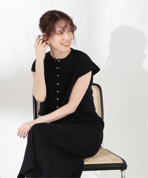 N.(N. Natural Beauty Basic)(エヌエヌナチュラルビューティーベーシック)の「◆ベスト×ワンピースカットソーセット(ワンピース・レディース・ブラック/ブラウン/ブルー・MEDIUM)」の18枚目の写真