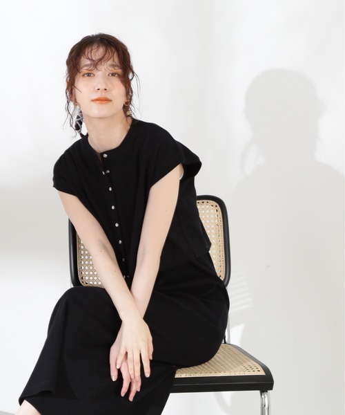 N.(N. Natural Beauty Basic)(エヌエヌナチュラルビューティーベーシック)の「◆ベスト×ワンピースカットソーセット(ワンピース・レディース・ブラック/ブラウン/ブルー・MEDIUM)」の22枚目の写真