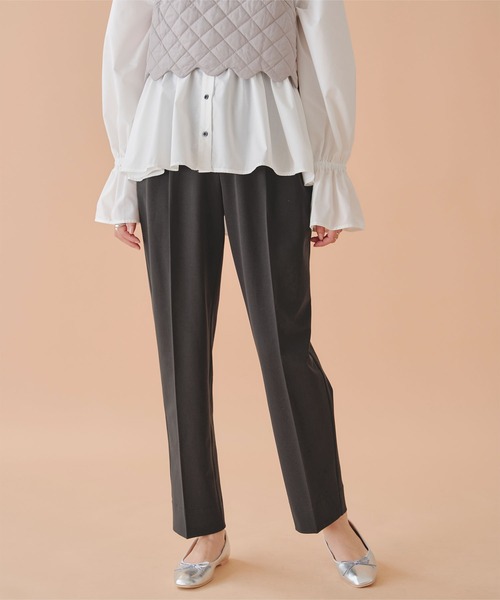 titivate(ティティベイト)の「フロントタックテーパードパンツ(その他パンツ・レディース・カーキ/ブラック/オリーブ/アイボリー・L/S/M/PS(XS-S))」の15枚目の写真