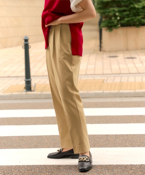 titivate(ティティベイト)の「フロントタックテーパードパンツ(その他パンツ・レディース・カーキ/ブラック/オリーブ/アイボリー・L/S/M/PS(XS-S))」の18枚目の写真