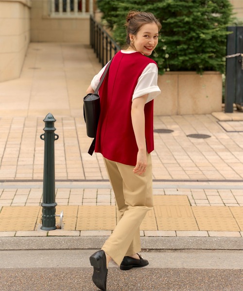 titivate(ティティベイト)の「フロントタックテーパードパンツ(その他パンツ・レディース・カーキ/ブラック/オリーブ/アイボリー・L/S/M/PS(XS-S))」の10枚目の写真