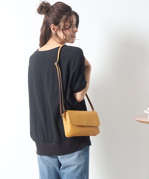 DRESKIP(ドレスキップ)の「◆ゆるっと楽ちん しぼしぼドルマンブラウス(シャツ/ブラウス・レディース・ピンク系/ナチュラル/オフホワイト/ブルー/イエロー/ブラック・00)」の13枚目の写真