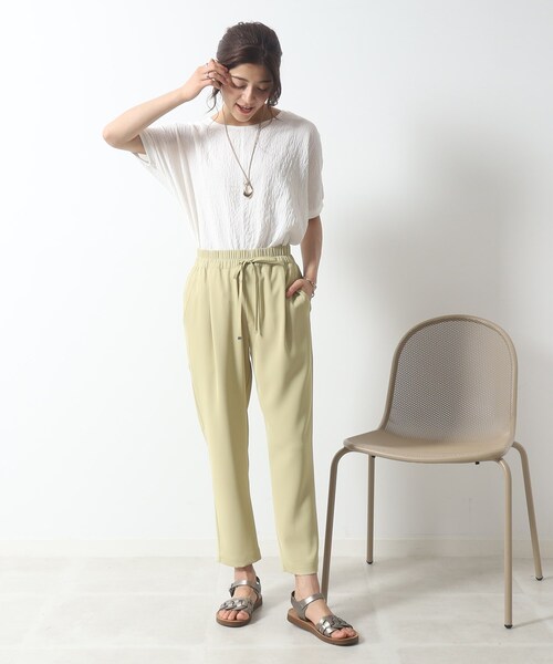 DRESKIP(ドレスキップ)の「◆ゆるっと楽ちん しぼしぼドルマンブラウス(シャツ/ブラウス・レディース・ピンク系/ナチュラル/オフホワイト/ブルー/イエロー/ブラック・00)」の14枚目の写真