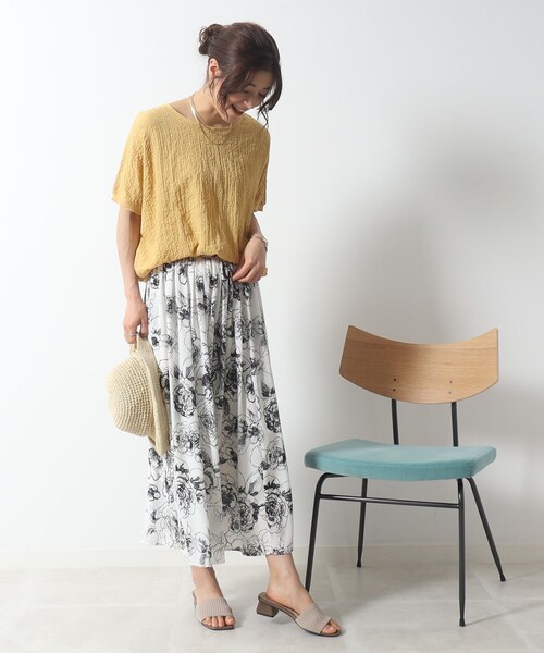 DRESKIP(ドレスキップ)の「◆ゆるっと楽ちん しぼしぼドルマンブラウス(シャツ/ブラウス・レディース・ピンク系/ナチュラル/オフホワイト/ブルー/イエロー/ブラック・00)」の20枚目の写真