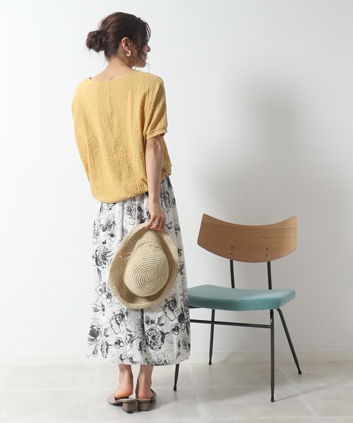 DRESKIP(ドレスキップ)の「◆ゆるっと楽ちん しぼしぼドルマンブラウス(シャツ/ブラウス・レディース・ピンク系/ナチュラル/オフホワイト/ブルー/イエロー/ブラック・00)」の22枚目の写真