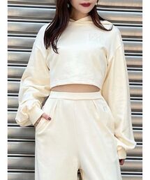 EATME | EMロゴショートフーディ（セットアップ可能）(パーカー)