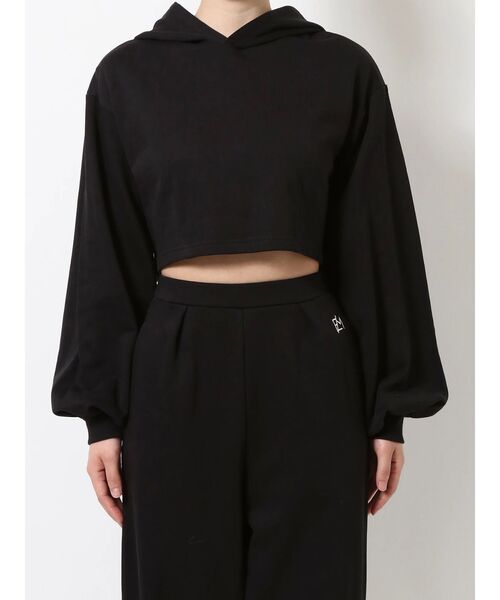 EATME（イートミー）の「EMロゴショートフーディ（セットアップ可能）（パーカー・レディース・ブラック/アイボリー/グリーン・FREE）」の20枚目の写真