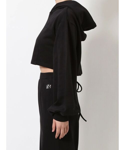 EATME（イートミー）の「EMロゴショートフーディ（セットアップ可能）（パーカー・レディース・ブラック/アイボリー/グリーン・FREE）」の21枚目の写真