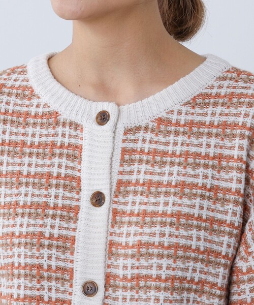 チェックジャカード カーディガン（カーディガン/ボレロ）｜BEAMS