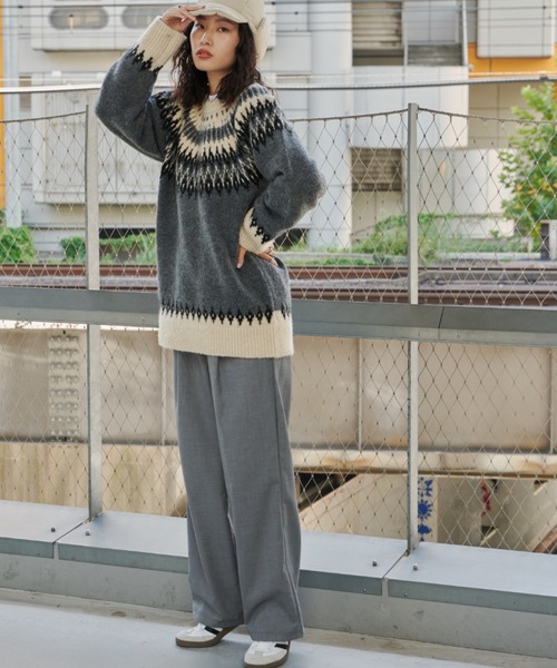 Auntie Rosa Holiday（アンティローザホリデー）の「イージーワイドスラックス（スラックス・レディース・ブラック/グレー・SMALL/MEDIUM）」の9枚目の写真