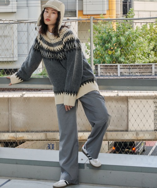 Auntie Rosa Holiday（アンティローザホリデー）の「イージーワイドスラックス（スラックス・レディース・ブラック/グレー・SMALL/MEDIUM）」の6枚目の写真