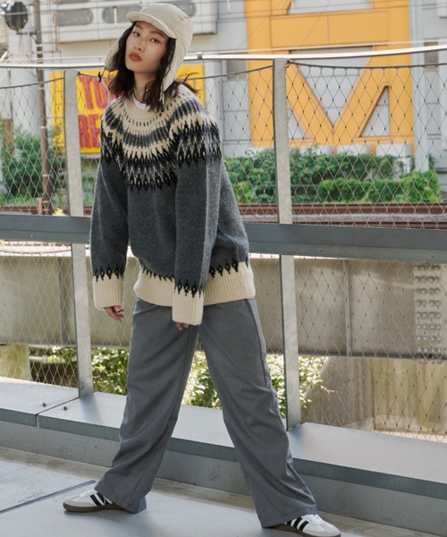 Auntie Rosa Holiday（アンティローザホリデー）の「イージーワイドスラックス（スラックス・レディース・ブラック/グレー・SMALL/MEDIUM）」の7枚目の写真