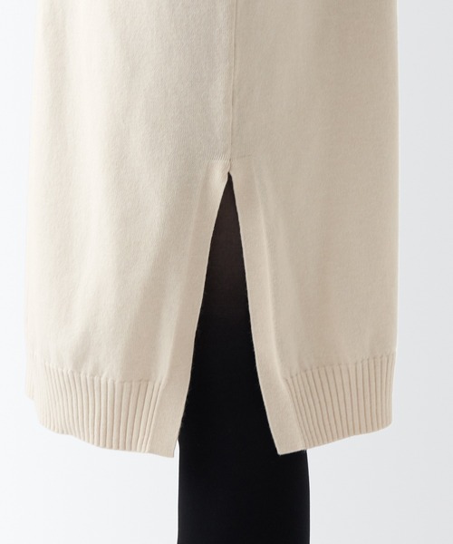 無印良品(ムジルシリョウヒン)の「洗えるニットハイネックワンピース(ワンピース・レディース・オフホワイト/ブラック/ダークグレー・XL/M/S/L)」の8枚目の写真