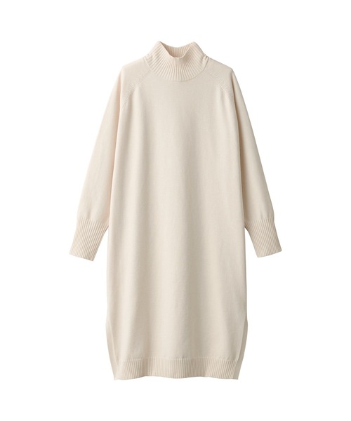 無印良品(ムジルシリョウヒン)の「洗えるニットハイネックワンピース(ワンピース・レディース・オフホワイト/ブラック/ダークグレー・XL/M/S/L)」の9枚目の写真