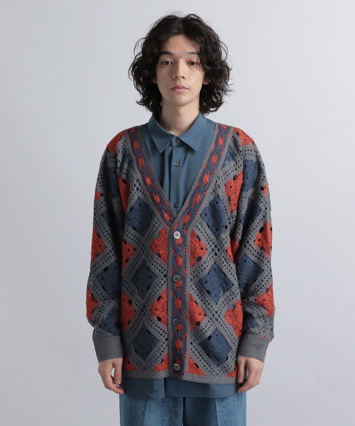 HARE（ハレ）の「スカシアミモチーフカーディガン(HARE)（カーディガン