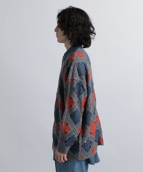 HARE（ハレ）の「スカシアミモチーフカーディガン(HARE)（カーディガン