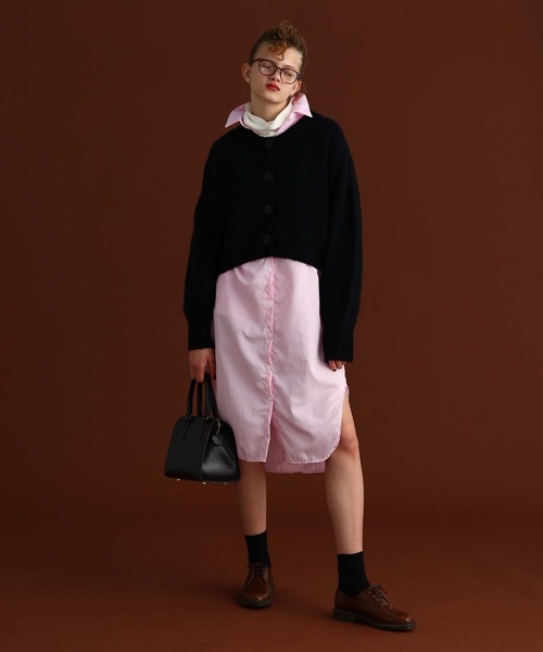 sara&cake（サラアンドケイク）の「ショート丈クルーネックニットカーディガン（カーディガン/ボレロ・レディース・ピンク系その他/ブラック/グレー・FREE）」の16枚目の写真