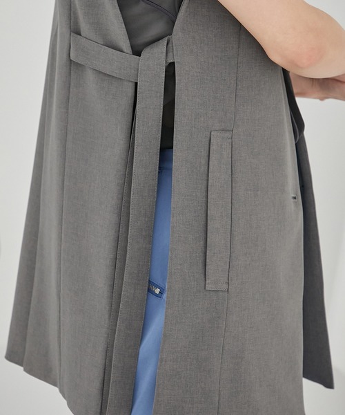 PUBLIC TOKYO（パブリックトウキョウ）の「セパレートオーバージレ（ベスト・レディース・ブラック/グレー・FREE）」の5枚目の写真