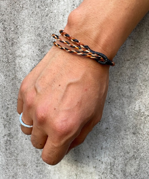 ANCHOR（アンカー）の「ワックスコード/ミサンガ（ブレスレット・メンズ・マルチ/ダークブラウン・FREE）」の4枚目の写真