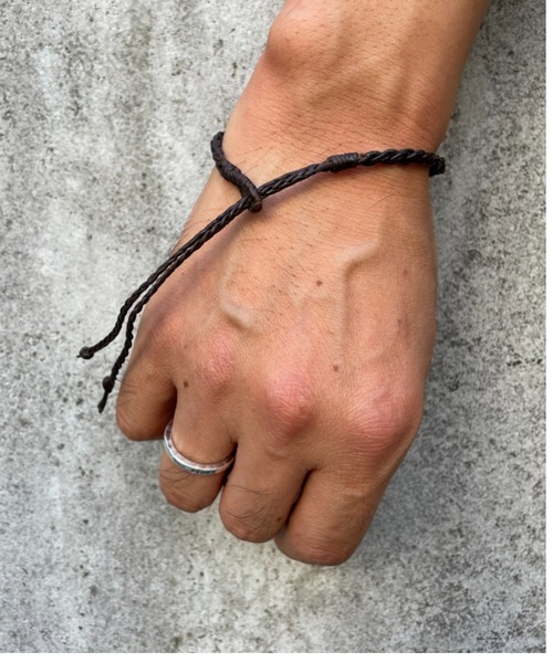 ANCHOR（アンカー）の「ワックスコード/ミサンガ（ブレスレット・メンズ・マルチ/ダークブラウン・FREE）」の8枚目の写真