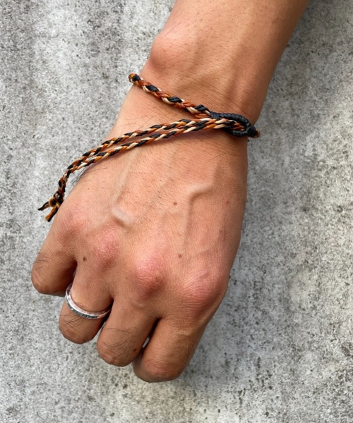 ANCHOR（アンカー）の「ワックスコード/ミサンガ（ブレスレット・メンズ・マルチ/ダークブラウン・FREE）」の7枚目の写真