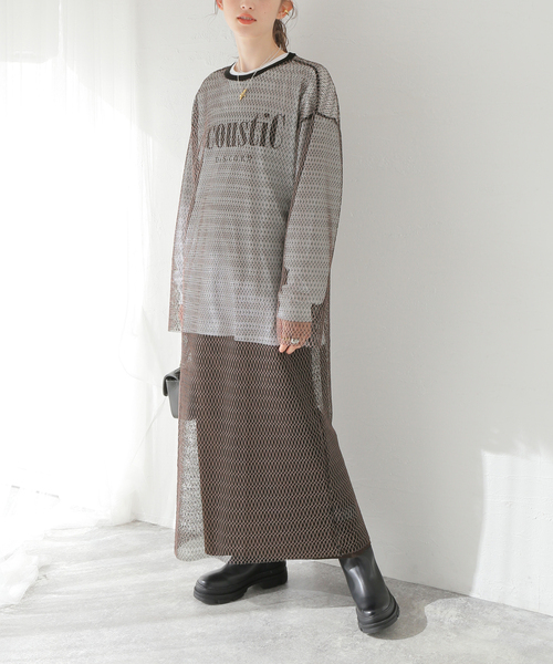 ジャーナルスタンダード☆昨年　コットンネルチェックロングワンピース　イエロー ワンピース レディース ロングワンピ 長袖 ショルダー チェック柄 フランネル ネル素材 綿 コットン 膝下 ロング 重ね着 レイヤード ゆったり  秋冬 おしゃれ ワンマイルウェア ネル切替ワンピースメール便送料無料10 | entree（アントレ）