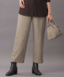 J.PRESS Ladies（J.プレス レディス）の「T/W シャブレーツイル セミワイド パンツ（その他パンツ・レディース）」