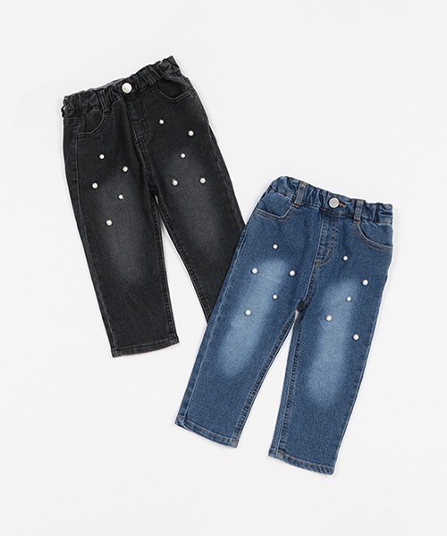 petit main（プティマイン）の「【リンク】パールデニムパンツ★（その他パンツ・キッズ・ブルー/ブラック・90cm/120cm/130cm/100cm/110cm/80ｃｍ）」の22枚目の写真