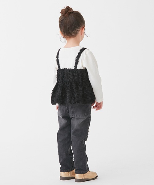 petit main（プティマイン）の「【リンク】パールデニムパンツ★（その他パンツ・キッズ・ブルー/ブラック・90cm/120cm/130cm/100cm/110cm/80ｃｍ）」の10枚目の写真