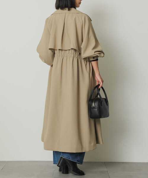 SENSE OF PLACE by URBAN RESEARCH(センスオブプレイスバイアーバンリサーチ)の「ウエストギャザートレンチコート(トレンチコート・レディース・ベージュ/ライトベージュ・ONE)」の10枚目の写真