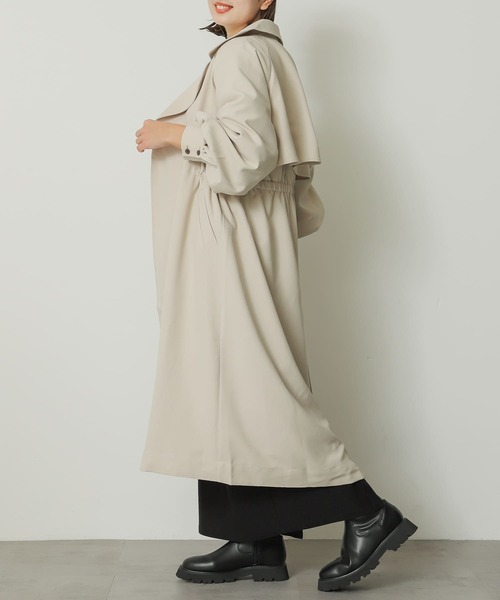 SENSE OF PLACE by URBAN RESEARCH(センスオブプレイスバイアーバンリサーチ)の「ウエストギャザートレンチコート(トレンチコート・レディース・ベージュ/ライトベージュ・ONE)」の12枚目の写真