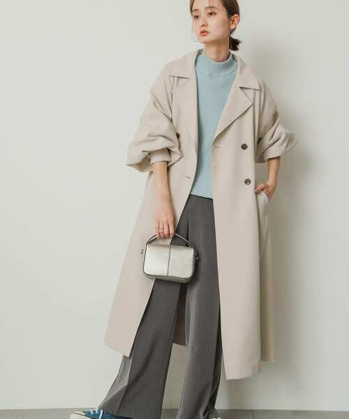 SENSE OF PLACE by URBAN RESEARCH(センスオブプレイスバイアーバンリサーチ)の「ウエストギャザートレンチコート(トレンチコート・レディース・ベージュ/ライトベージュ・ONE)」の19枚目の写真