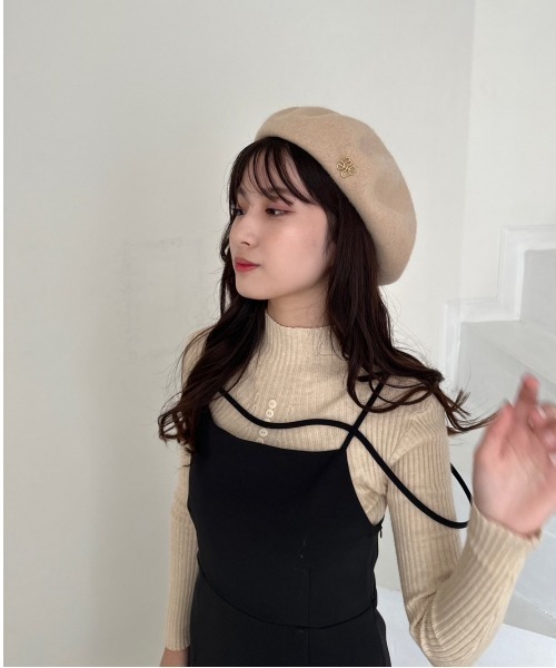 mellowneon（メロウネオン）の「シアーブラウスリブニットセット（ニット/セーター・レディース・アイボリー/ブラック・FREE）」の13枚目の写真